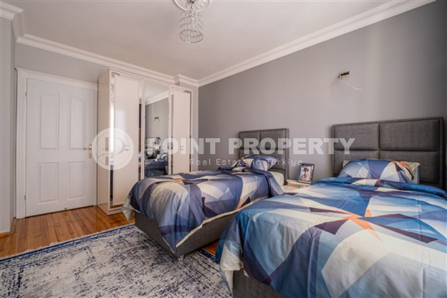 Готовая к проживанию, квартира с двумя спальнями, 120м², в 450м от моря в районе Оба, Алания-id-2756-фото-8