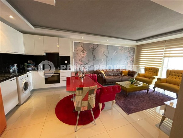 Красивая и небольшая квартира 1+1, 65 м2, с нестандартным дизайном в районе Джикджилли, Аланья-id-2768-фото-3