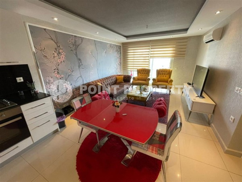 Красивая и небольшая квартира 1+1, 65 м2, с нестандартным дизайном в районе Джикджилли, Аланья-id-2768-фото-6