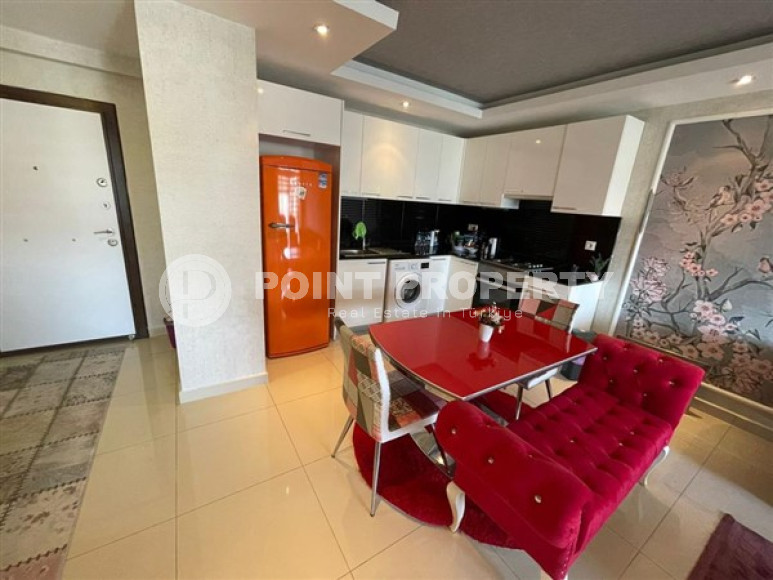 Красивая и небольшая квартира 1+1, 65 м2, с нестандартным дизайном в районе Джикджилли, Аланья-id-2768-фото-7