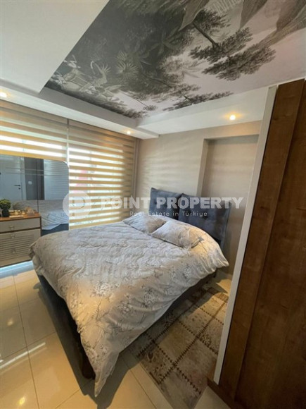 Красивая и небольшая квартира 1+1, 65 м2, с нестандартным дизайном в районе Джикджилли, Аланья-id-2768-фото-9