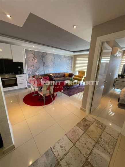 Красивая и небольшая квартира 1+1, 65 м2, с нестандартным дизайном в районе Джикджилли, Аланья-id-2768-фото-10