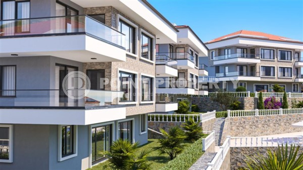 Новый 135 м2 дуплекс 3+2, в строящемся трехэтажном комплексе, Каргыджак, Аланья-id-2771-фото-3