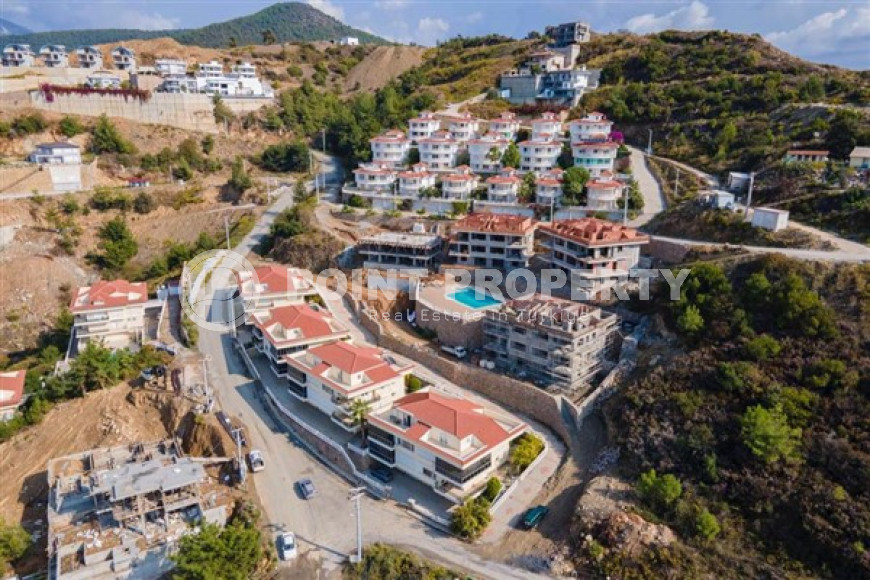 Новый 135 м2 дуплекс 3+2, в строящемся трехэтажном комплексе, Каргыджак, Аланья-id-2771-фото-5