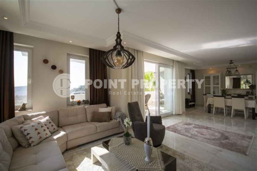 Фешенебельная частная вилла с четырьмя спальнями, 350м², на склоне гор Торос в районе Алании - Тепе-id-2773-фото-30