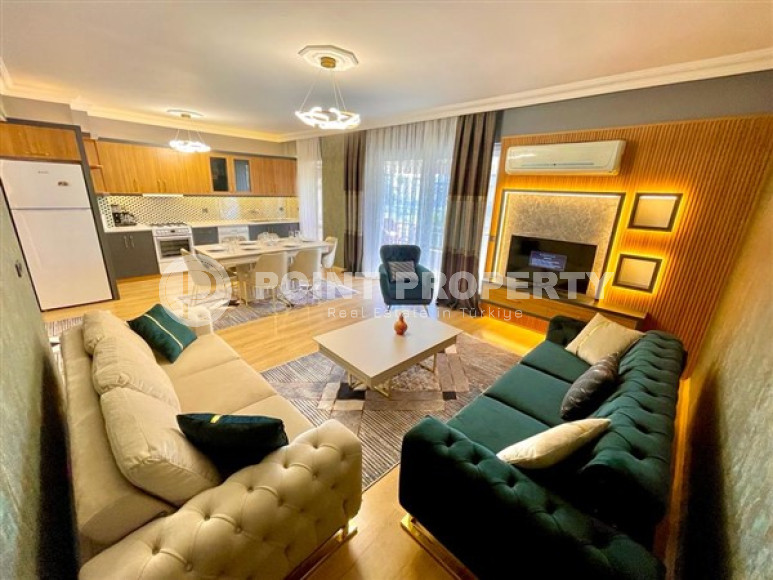 Bright, pleasant apartment of 110 m2, in the Oba area, Alanya, with two bathrooms, balconies overlooking the Mediterranean Sea-id-2776-photo-10