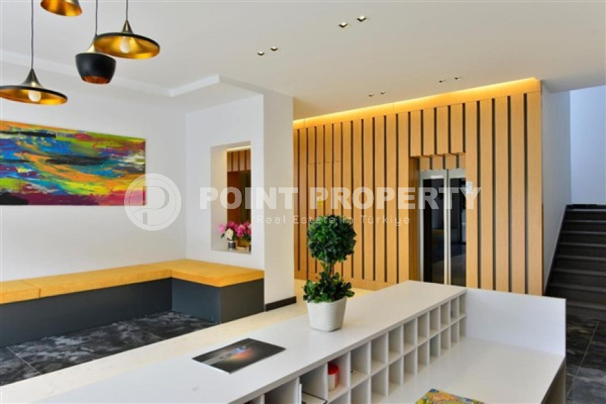 Elegant and small two-room apartment in the lower Oba area, Alanya, 150 meters from the sea, in a five-story complex with 24-hour security-id-2784-photo-27