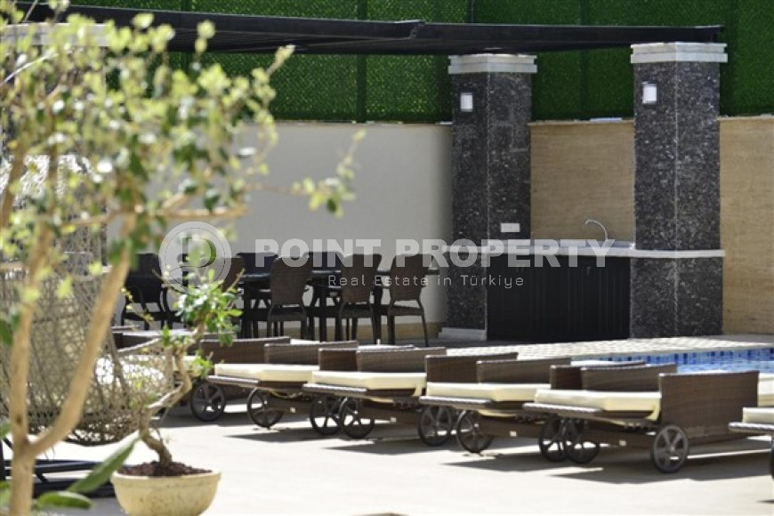 Elegant and small two-room apartment in the lower Oba area, Alanya, 150 meters from the sea, in a five-story complex with 24-hour security-id-2784-photo-28