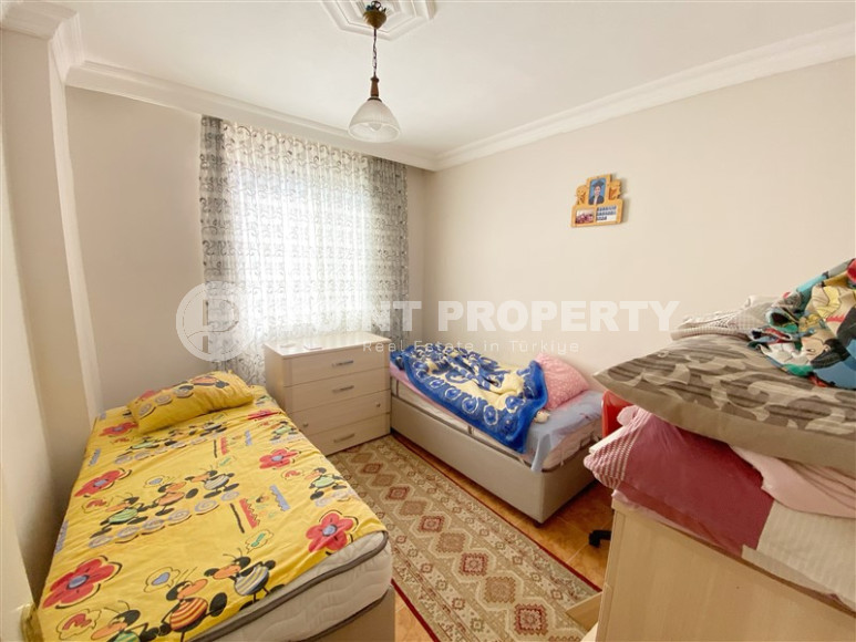 Комфортные трехкомнатные апартаменты 2+1 площадью 95 м2 в жилом комплексе с собственным бассейном в районе Тосмур, Аланья, всего в 150 метрах от моря-id-1245-фото-8