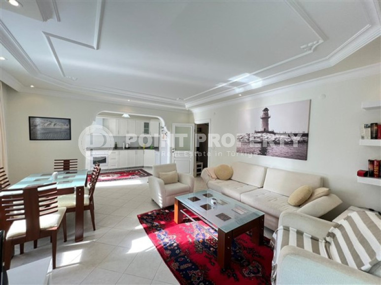 Красивая квартира 2+1, 115 м2, меблированная, всего в 300 метрах от центра района Джикджилли, Аланья-id-2794-фото-3