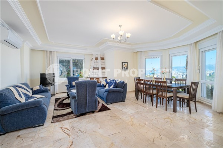 Роскошная 4+1 двухэтажная вилла, 280 м2, на участке земли 450 м2 Каргыджак, Аланья-id-2796-фото-19