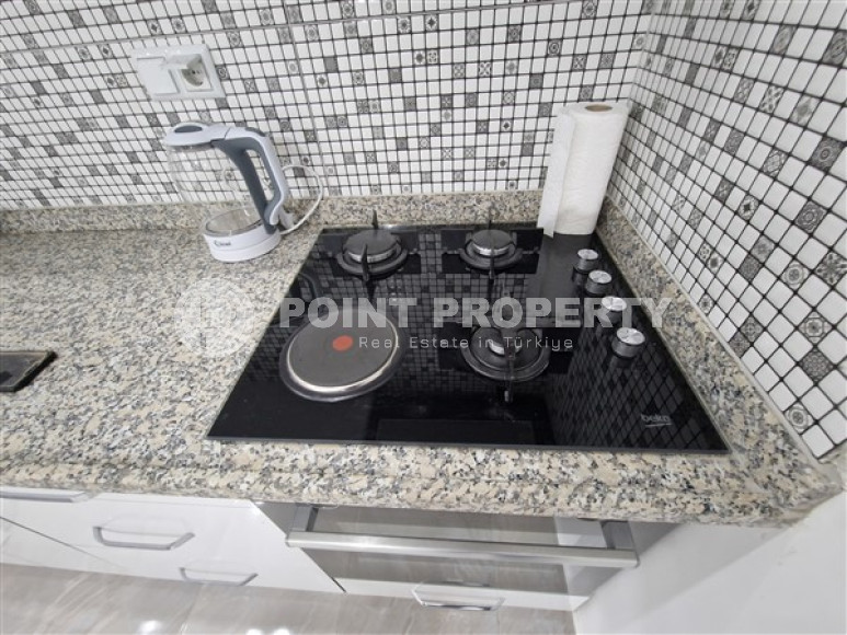 Небольшая двухкомнатная квартира в районе Конаклы, 60 м2, в 450 метрах от Средиземного моря-id-2797-фото-5