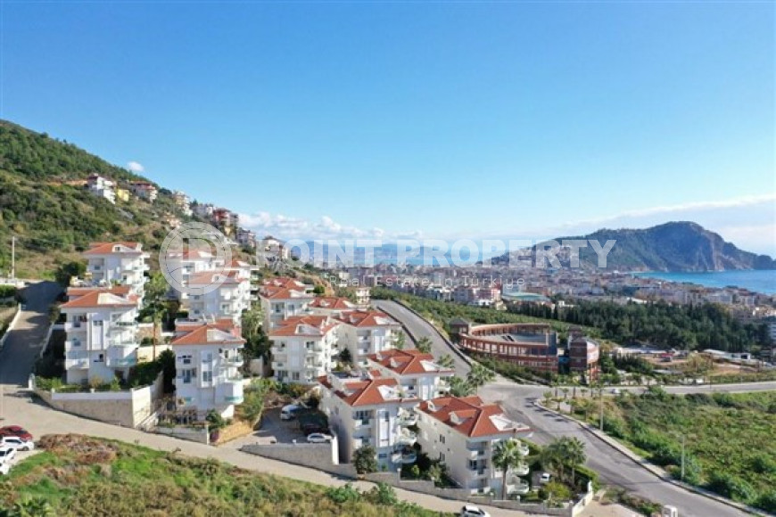 Видовая квартира  2+1, в малоэтажной комфортабельной резиденции, центр Аланьи, в 500 метрах от моря-id-2800-фото-3