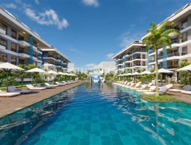 Квартира 1+1 с ремонтом в районе Кестель, в новом малоэтажном комплексе (2023), с инфраструктурой-id-2803-фото-5