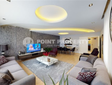 Уникальная четырехкомнатная квартира 170 м2, в районе Оба, Аланья, с роскошной кухонной зоной-id-2809-фото-5