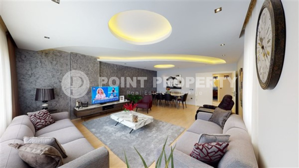 Уникальная четырехкомнатная квартира 170 м2, в районе Оба, Аланья, с роскошной кухонной зоной-id-2809-фото-5