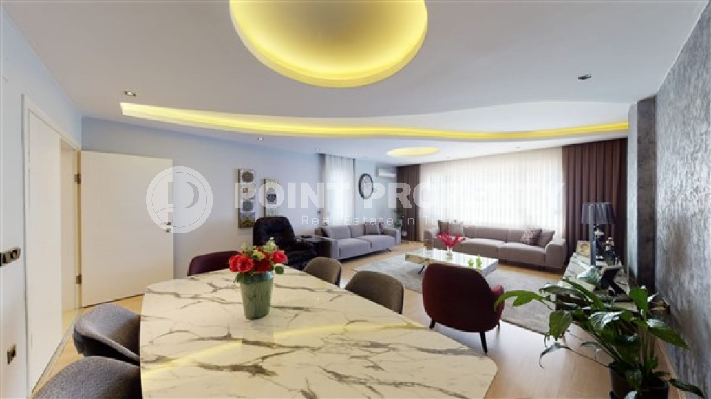 Уникальная четырехкомнатная квартира 170 м2, в районе Оба, Аланья, с роскошной кухонной зоной-id-2809-фото-9