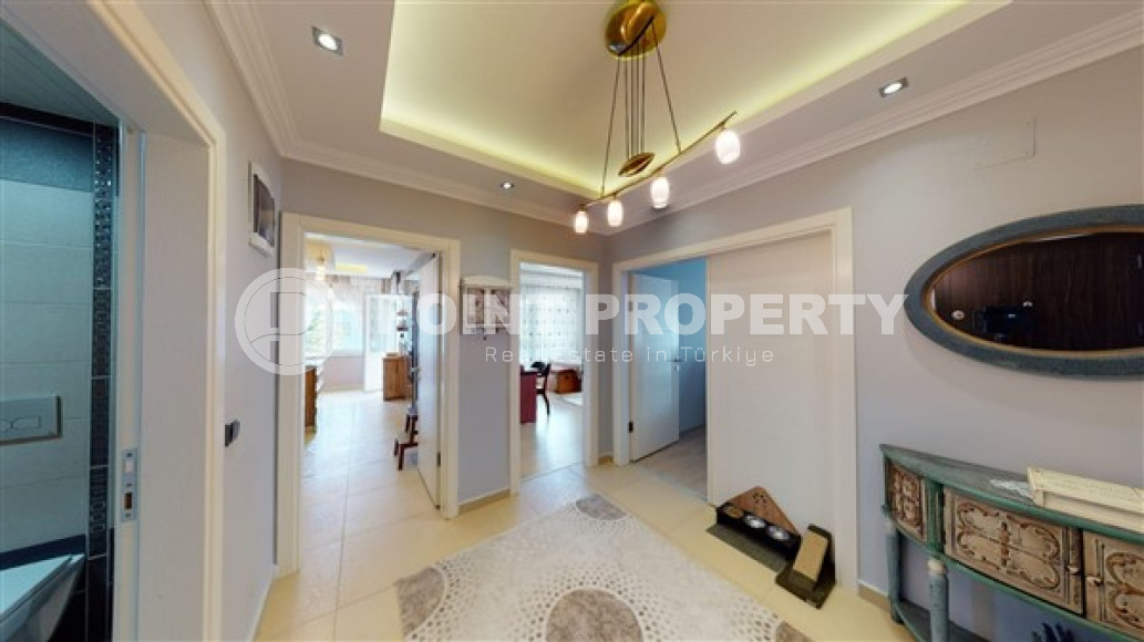 Уникальная четырехкомнатная квартира 170 м2, в районе Оба, Аланья, с роскошной кухонной зоной-id-2809-фото-12