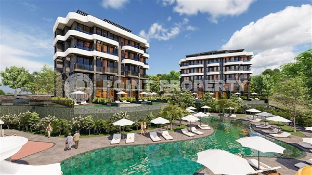 One-bedroom apartment under construction 550 m from the sea, 61 m², in Kargicak area, Alanya-id-2811-photo-4