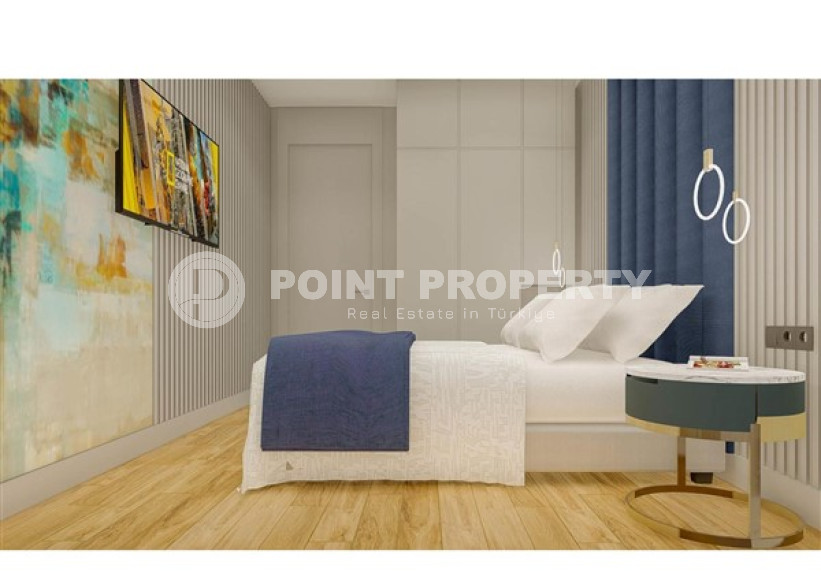 One-bedroom apartment under construction 550 m from the sea, 61 m², in Kargicak area, Alanya-id-2811-photo-14