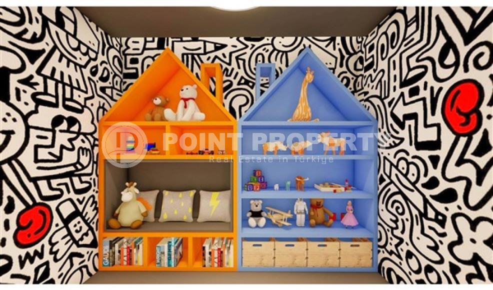 One-bedroom apartment under construction 550 m from the sea, 61 m², in Kargicak area, Alanya-id-2811-photo-20