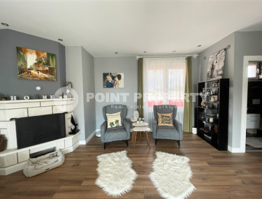 Современная трехэтажная вилла 3+1 с личным бассейном и гаражом, 210 м², в районе Оба, Аланья-id-2815-фото-4