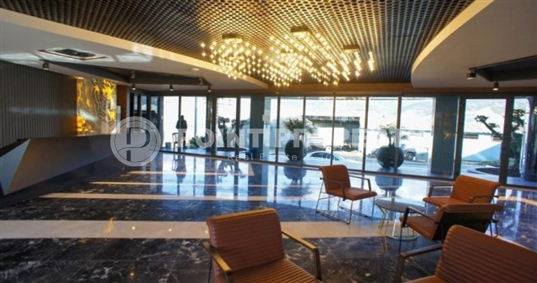 Атмосферная небольшая квартира площадью 62 м2, в новом комплексе с отельной инфраструктурой в районе Каргыджак, Аланья-id-2820-фото-5