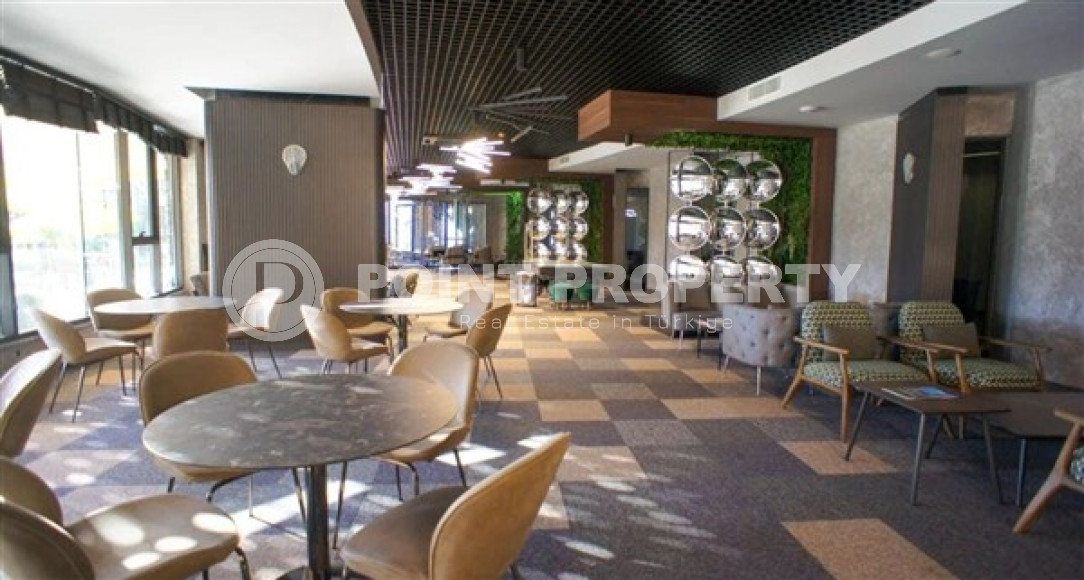 Атмосферная небольшая квартира площадью 62 м2, в новом комплексе с отельной инфраструктурой в районе Каргыджак, Аланья-id-2820-фото-7