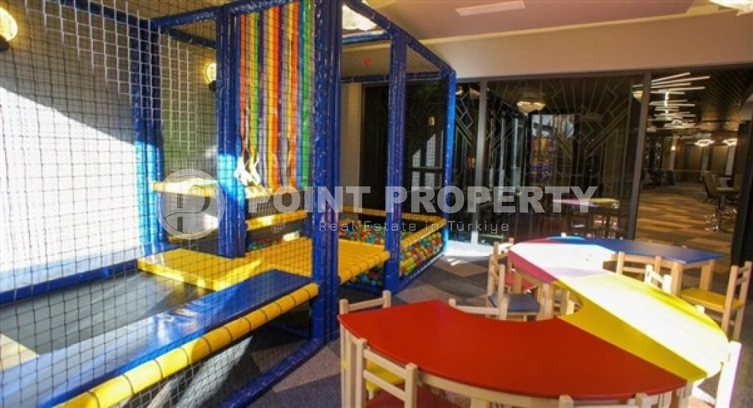 Атмосферная небольшая квартира площадью 62 м2, в новом комплексе с отельной инфраструктурой в районе Каргыджак, Аланья-id-2820-фото-9