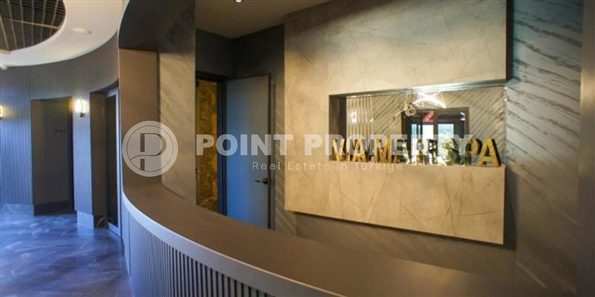 Атмосферная небольшая квартира площадью 62 м2, в новом комплексе с отельной инфраструктурой в районе Каргыджак, Аланья-id-2820-фото-15