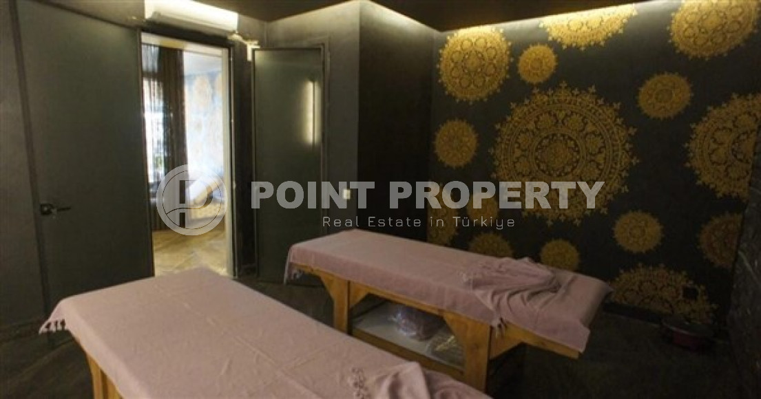 Атмосферная небольшая квартира площадью 62 м2, в новом комплексе с отельной инфраструктурой в районе Каргыджак, Аланья-id-2820-фото-22