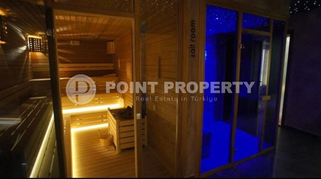 Атмосферная небольшая квартира площадью 62 м2, в новом комплексе с отельной инфраструктурой в районе Каргыджак, Аланья-id-2820-фото-24