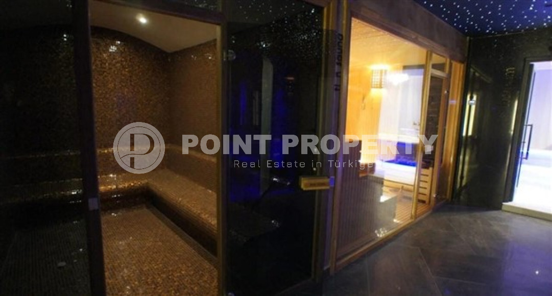 Атмосферная небольшая квартира площадью 62 м2, в новом комплексе с отельной инфраструктурой в районе Каргыджак, Аланья-id-2820-фото-26