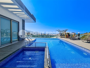 Элитная вилла 8+1 с роскошным дизайнерским интерьером, Каргыджак, Аланья, с участком земли 1400 м2-id-2821-фото-3