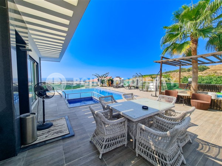 Элитная вилла 8+1 с роскошным дизайнерским интерьером, Каргыджак, Аланья, с участком земли 1400 м2-id-2821-фото-5