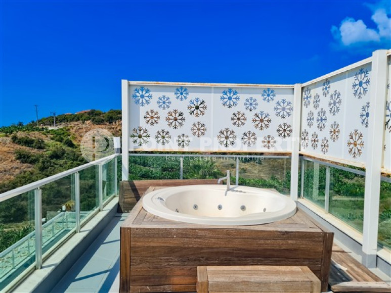 Элитная вилла 8+1 с роскошным дизайнерским интерьером, Каргыджак, Аланья, с участком земли 1400 м2-id-2821-фото-26