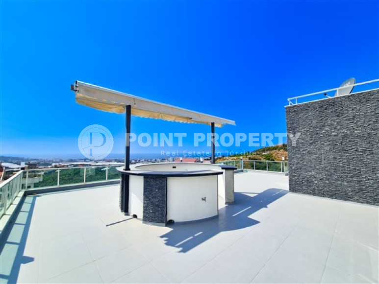 Luxury 8+1 villa with luxurious designer interior, Kargicak, Alanya, with a plot of land of 1400 m2-id-2821-photo-30