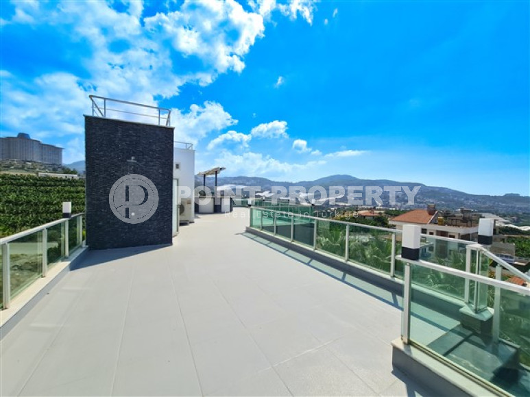 Элитная вилла 8+1 с роскошным дизайнерским интерьером, Каргыджак, Аланья, с участком земли 1400 м2-id-2821-фото-32