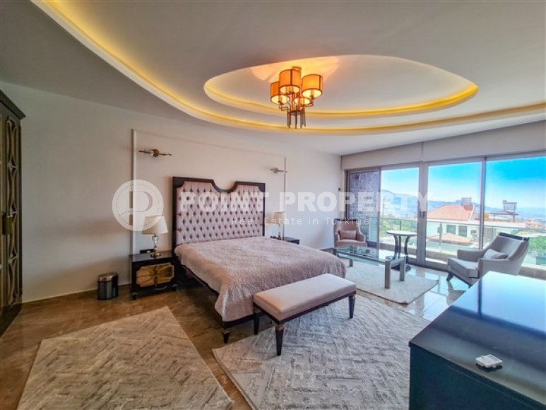 Элитная вилла 8+1 с роскошным дизайнерским интерьером, Каргыджак, Аланья, с участком земли 1400 м2-id-2821-фото-37