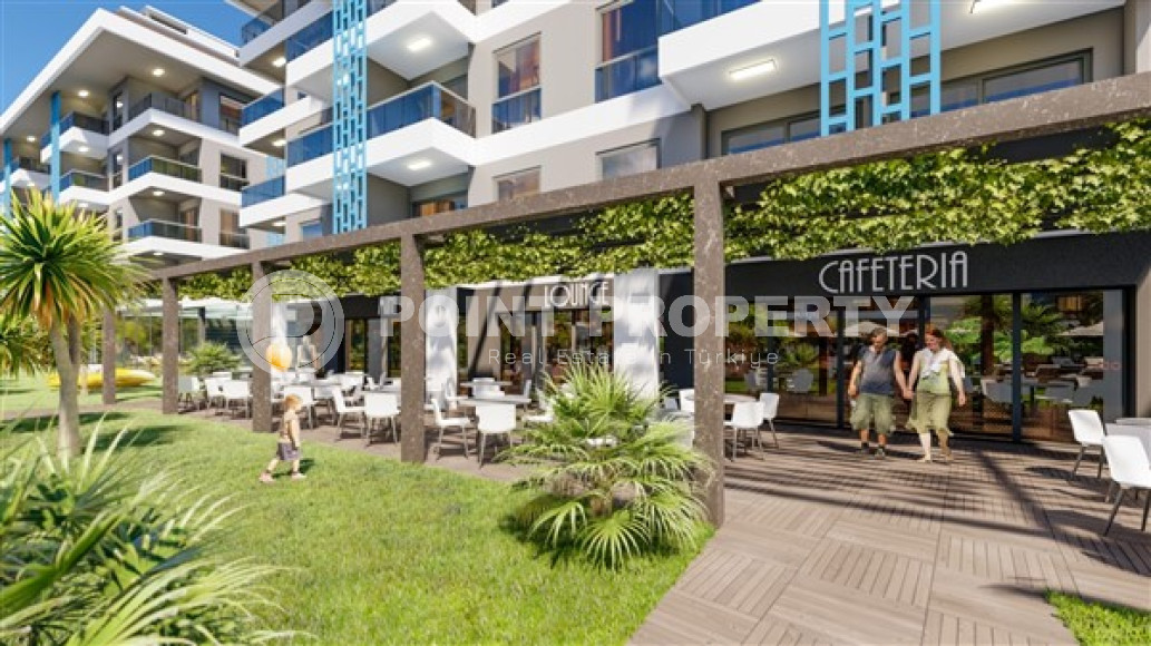 Inexpensive apartment 1+1, 65 m2, in the Kestel area, Alanya, in a low-rise complex with 5* infrastructure-id-2822-photo-2