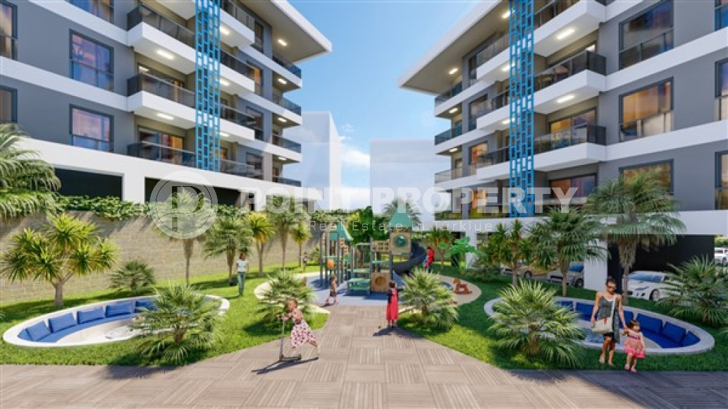 Inexpensive apartment 1+1, 65 m2, in the Kestel area, Alanya, in a low-rise complex with 5* infrastructure-id-2822-photo-6