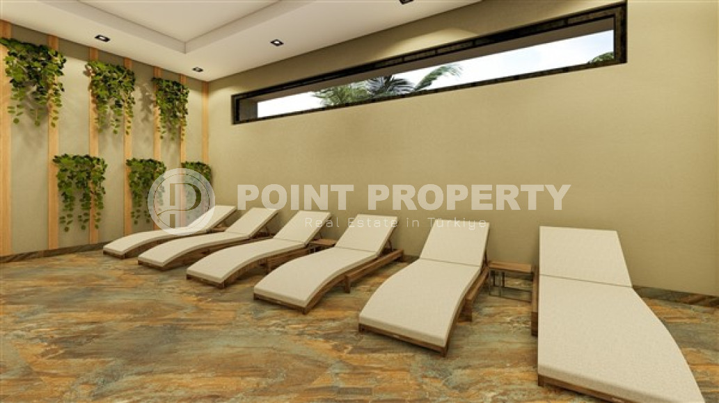 Inexpensive apartment 1+1, 65 m2, in the Kestel area, Alanya, in a low-rise complex with 5* infrastructure-id-2822-photo-11