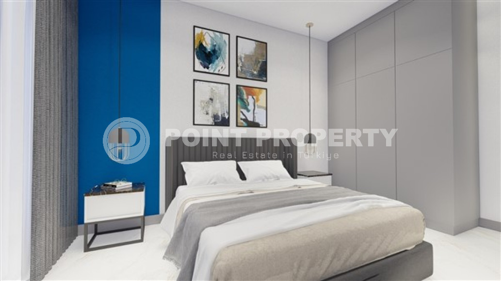 Inexpensive apartment 1+1, 65 m2, in the Kestel area, Alanya, in a low-rise complex with 5* infrastructure-id-2822-photo-13