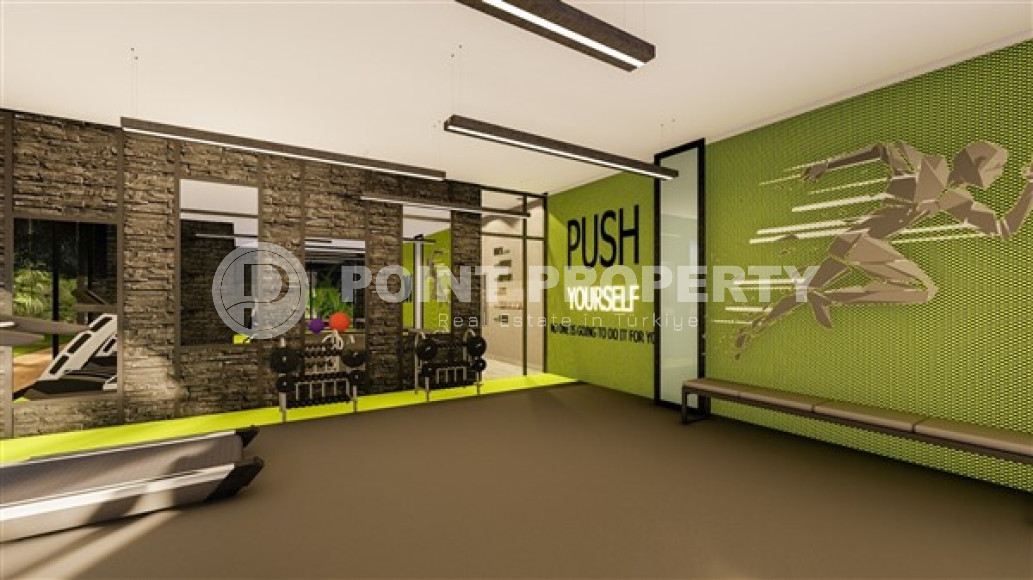 Inexpensive apartment 1+1, 65 m2, in the Kestel area, Alanya, in a low-rise complex with 5* infrastructure-id-2822-photo-21