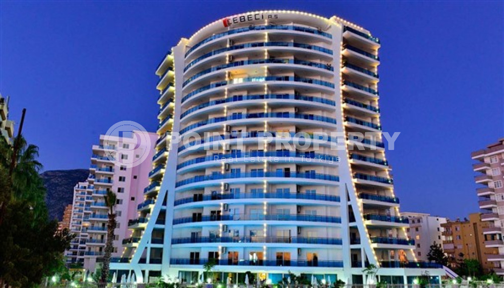 Views and fabulous two-room apartment 60 m2, in Mahmutlar, in a residence on the first line of the sea-id-2826-photo-2