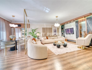 Двухуровневые апартаменты с дизайнерским интерьером, 250 м2 в районе Тосмур, с 3 ванными комнатами и 4 балконами-id-2827-фото-2