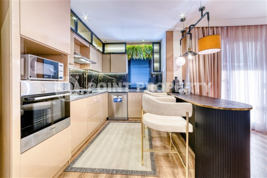 Двухуровневые апартаменты с дизайнерским интерьером, 250 м2 в районе Тосмур, с 3 ванными комнатами и 4 балконами-id-2827-фото-6