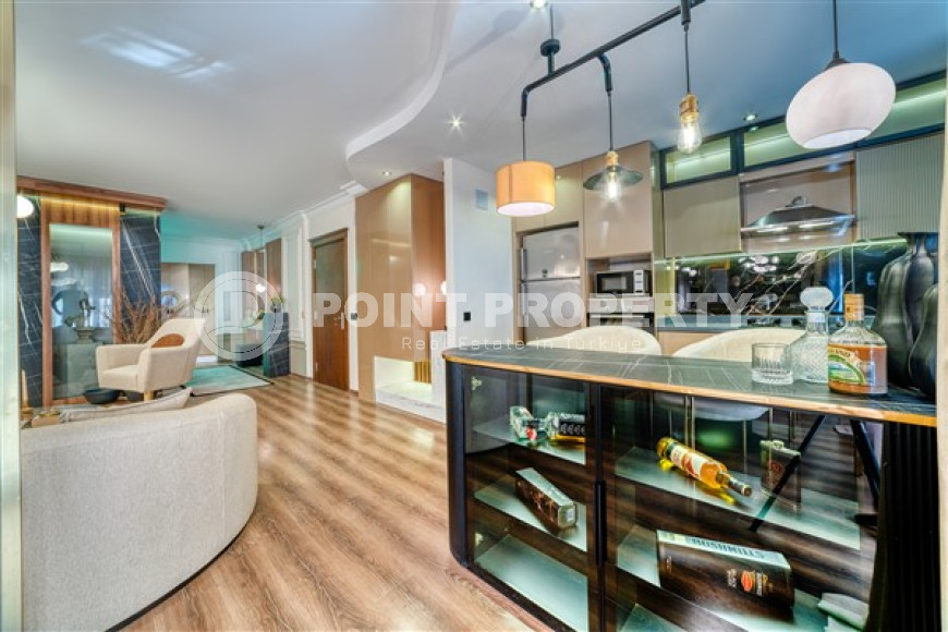 Двухуровневые апартаменты с дизайнерским интерьером, 250 м2 в районе Тосмур, с 3 ванными комнатами и 4 балконами-id-2827-фото-7