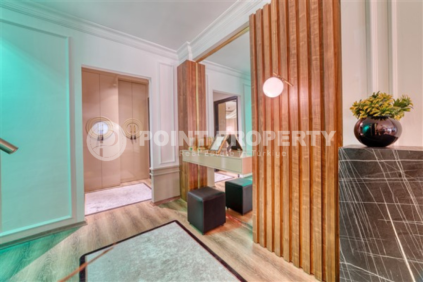 Двухуровневые апартаменты с дизайнерским интерьером, 250 м2 в районе Тосмур, с 3 ванными комнатами и 4 балконами-id-2827-фото-8