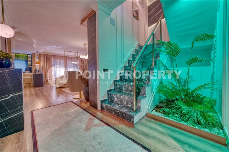 Двухуровневые апартаменты с дизайнерским интерьером, 250 м2 в районе Тосмур, с 3 ванными комнатами и 4 балконами-id-2827-фото-9